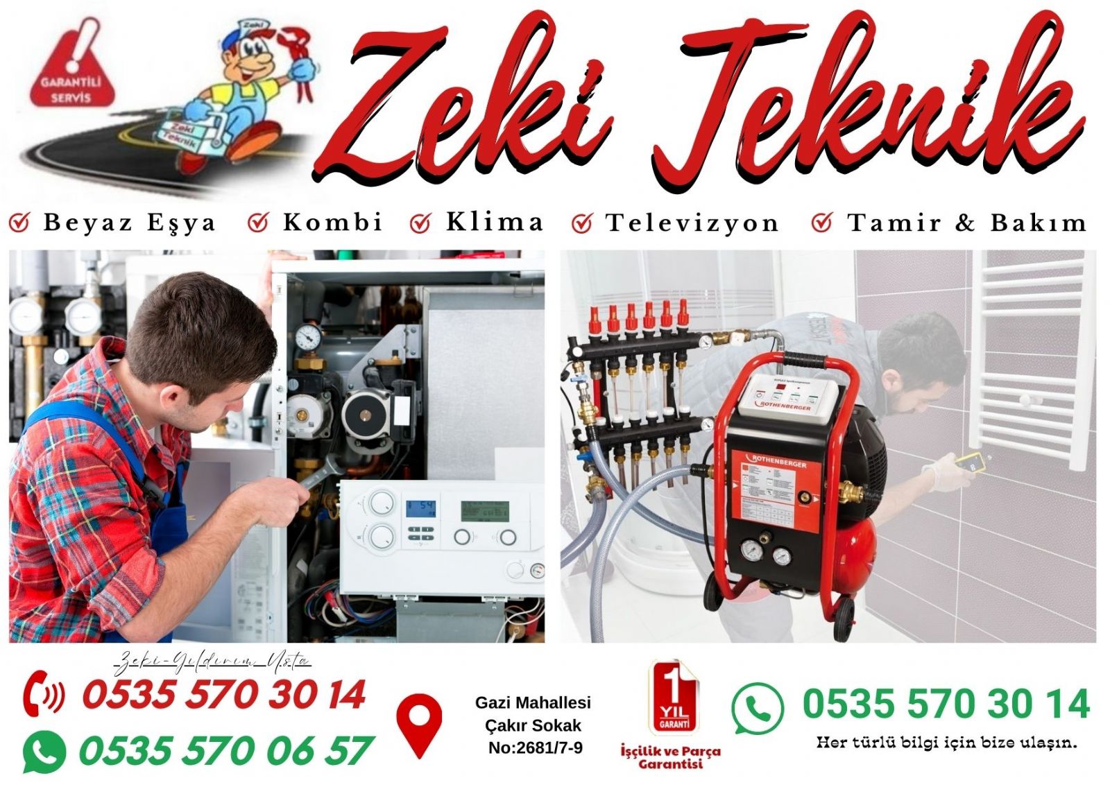 Gazi Mahallesi Kombi Bakımı Petek Temizleme
